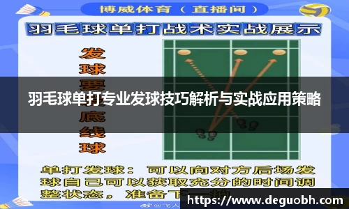 羽毛球单打专业发球技巧解析与实战应用策略